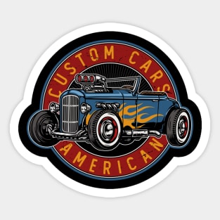 Hot Rod American Custom Sticker